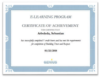 An Example of a Certificate