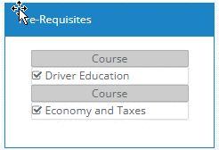 Another Example of Prerequisites on Course Views