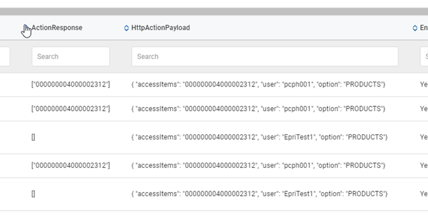 PScreenshot with HTTP request details on logs