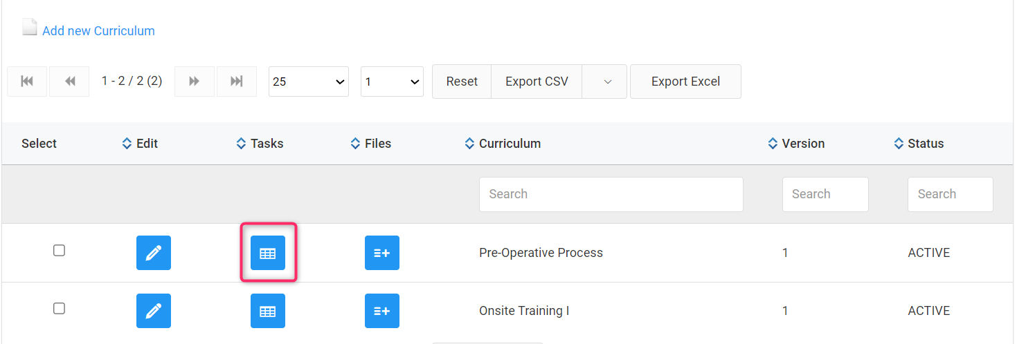 Screenshot of Adding Tasks