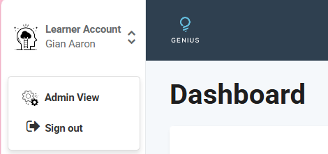Screenshot of Switching Roles as Learner