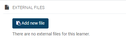 Screenshot Learner Dashboard External Files