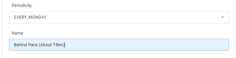 Screenshot of Frequency of Email