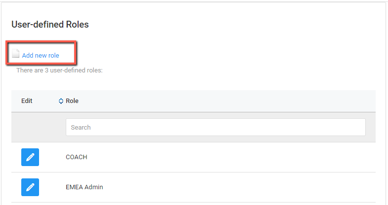Screenshot of Add New Role