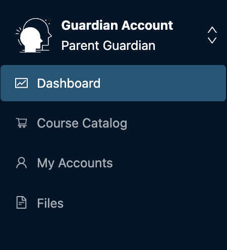 Screenshot of Guardian Left-hand Menu
