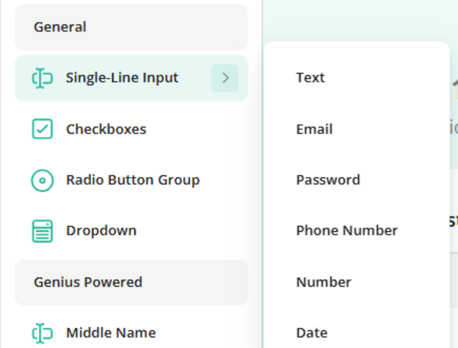 Supported question types
