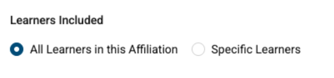 Image of learners included options