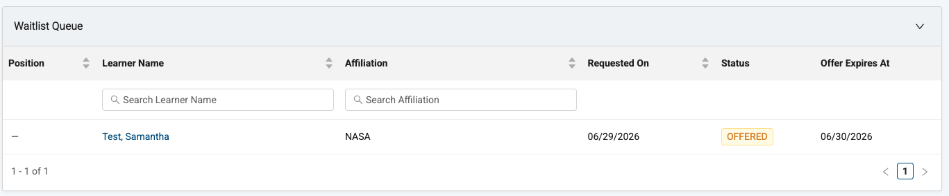 Waitlist queue example image